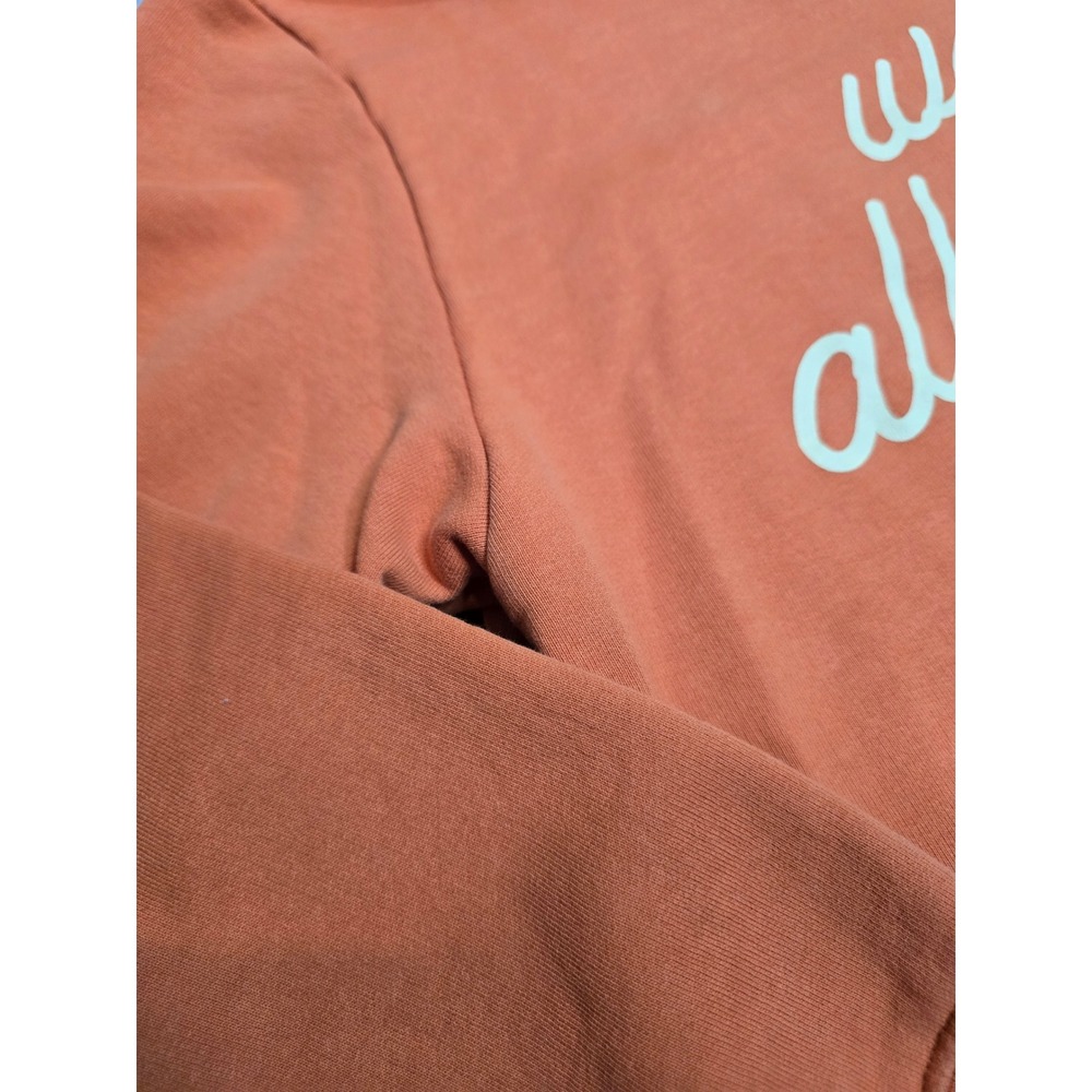 KROST x TOMS We're All Friends Here Sweatshirt Orange Cotton Crewneck Large - Picture 5 of 7